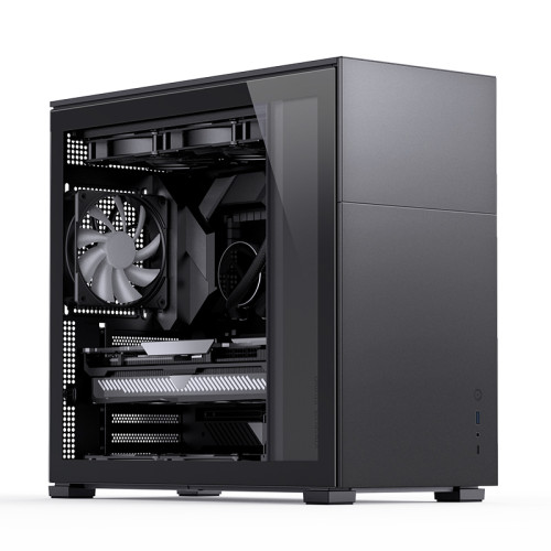 Корпус без блока питания/ Корпус JONSBO D41 STD Black ATX без БП, боковая панель из закаленного стекла, mini-ITX, micro-ATX, ATX, черный