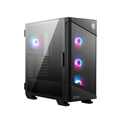 Корпус ПК без блока питания/ Case MSI MPG VELOX 100R, Midi-Tower, TG, 4x120mm ARGB, 2xUSB 3.2, 1xUSB 3.2 Type-C, ATX, mATX, mITX Black