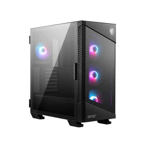Корпус ПК без блока питания/ Case MSI MPG VELOX 100R, Midi-Tower, TG, 4x120mm ARGB, 2xUSB 3.2, 1xUSB 3.2 Type-C, ATX, mATX, mITX Black