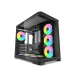 Корпус ПК без блока питания/ Case SAMA V60 Black, Midi-Tower, TG, 7x120mm ARGB, 2xUSB 3.0 + 1xUSB 3.1 Type-C, ATX, mATX, mITX Black