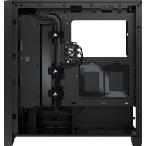 Корпус без блока питания/ Case Corsair iCUE 4000X RGB, Midi-Tower, TG, 3x120mm RGB, 1xUSB-A 3.2, 1xUSB 3.2 Type-C, E-ATX, ATX, mATX, mITX Black