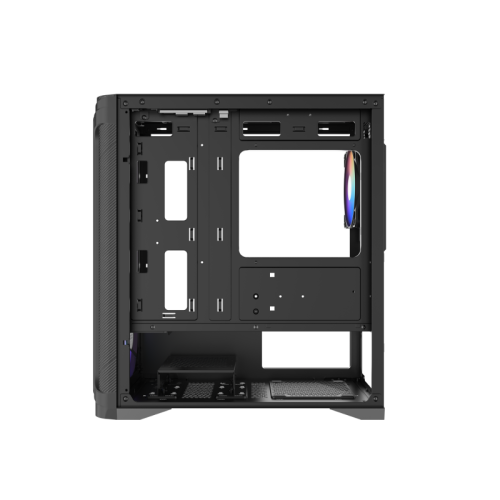 Корпус ПК без блока питания/ Case SAMA S31 Black, Midi-Tower, TG, 4x120mm ARGB, 2xUSB 3.0 + 1xUSB 3.2 Type-C, mATX, mITX Black