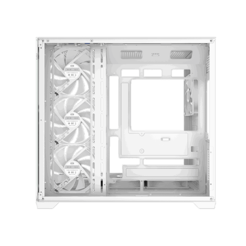 Корпус без блока питания/ Case PCCooler C3T700 ARGB WH, Midi-Tower, TG, 4x120mm ARGB, 1xUSB-A 3.0 + 1xUSB-A 2.0 + 1xUSB-C, ATX, mATX, mITX White