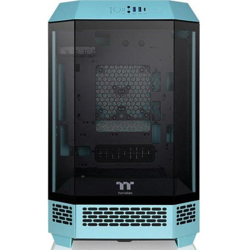 Корпус Thermaltake The Tower 300 Turquoise голубой mATX 8x120mm 6x140mm 2xUSB3.0 audio bott PSU [CA-1Y4-00SBWN-00]