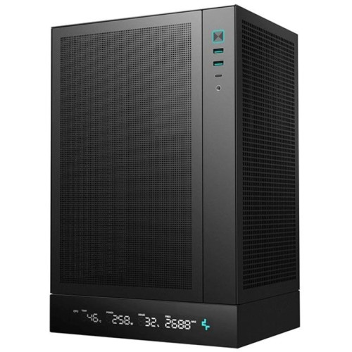 Корпус Deepcool CH170 DIGITAL черный mATX 1x120mm 1xUSB2.0 1xUSB3.0 audio bott PSU [R-CH170-BKNPI0D-G-1]