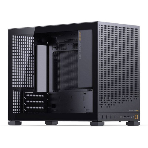 Корпус без блока питания/ Jonsbo D32 PRO BLACK, Mini-Tower , no fans, mATX, mITX,  2xUSB3.2 Gen1 Type-A, 1xUSB3.2 Gen 2 Type-C, 1xAUDIO, 1xMIC