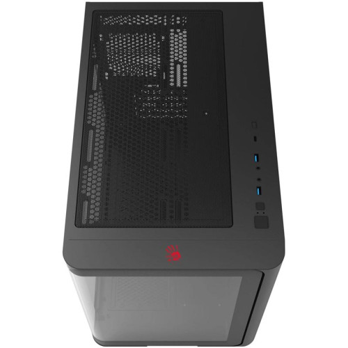 Корпус Bloody BD-CC112 черный без БП mATX 9x120mm 2xUSB3.0 audio bott PSU