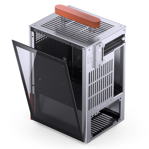 Корпус без блока питания/ Корпус JONSBO T6 Silver ITX без БП, mini-ITX, серебро