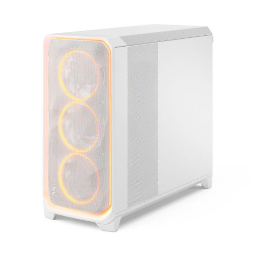 Корпус ПК без блока питания/ Case Fractal Design Meshify 3 XL Ambience Pro RGB TG Clear Tint, Full-Tower, 3x140mm ARGB, 2xUSB-A 3.2 + 1xUSB 3.2 Type-C SSI-EEB, SSI-CEB, E-ATX, ATX, mATX, mITX, White