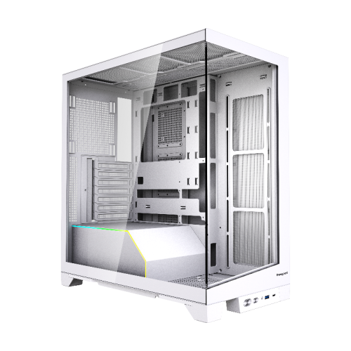 Корпус без блока питания/ Case HSPD F550, Mid Tower, White, TG, 0.7 SPCC, no fans ATX, mATX, mITX 185/420/200mm 3x2.5 Корпус без блока питания/ Case HSPD F550, Mid Tower, White, TG, 0.7 SPCC, no fans ATX, mATX, mITX 185/420/200mm 3x2.5