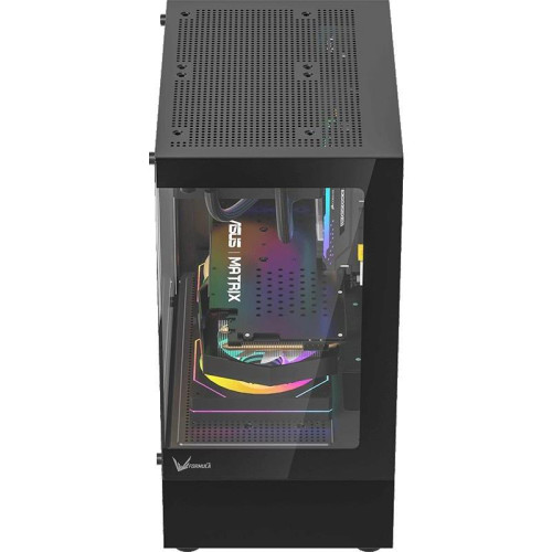 Корпус Formula Crystal Z1CM черный без БП mATX 5x120mm 1xUSB3.0 audio bott PSU