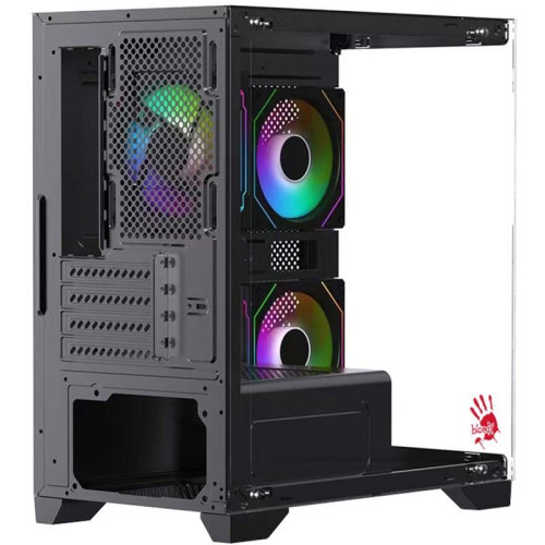 Корпус Bloody BD-CC103F черный без БП mATX 7x120mm 1xUSB2.0 1xUSB3.0 audio bott PSU