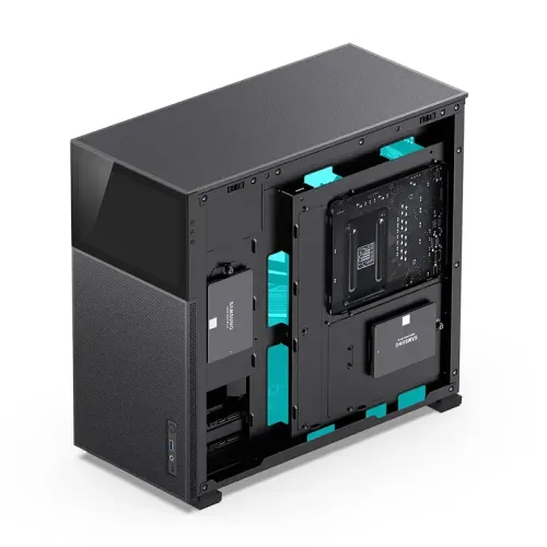 Корпус без блока питания/ Case JONSBO D41 MESH SCREEN, Midi-Tower, TG, no fan, 1xUSB-A 3.2 + 1xUSB-C 3.2, ATX, mATX Black