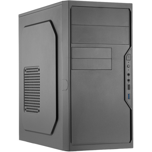 Корпус с блоком питания 450Вт./ Case Foxline FL-733, mATX, 2x5.25EXT, 2x3.5EXT, 5x3.5INT, 2xUSB3.0, HDA, w/o FAN, w/450W ATX PSU, w/1.2m EU pwr cord
