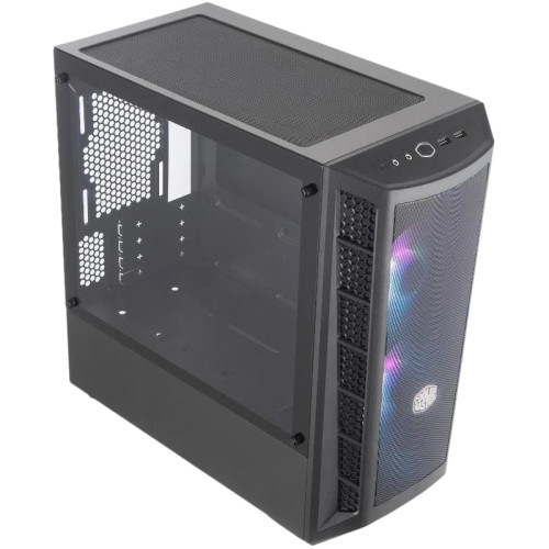 Корпус без блока питания/ Cooler Master MasterBox MB311L, 2xUSB3.0, 2x120 ARGB Fan, w/o PSU, Black, mATX