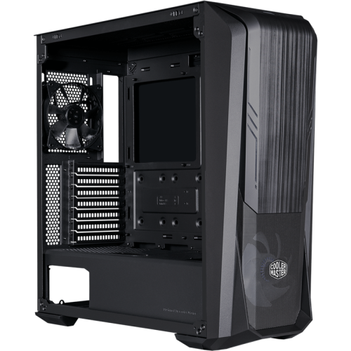 Корпус без блока питания/ Cooler Master MasterBox 500, 3 x 120 Fan, w/o PSU, Black, 2 x 3.5 Jack, 2 x USB 3.2 Gen1 Type-A , RGB , Mid-Tower