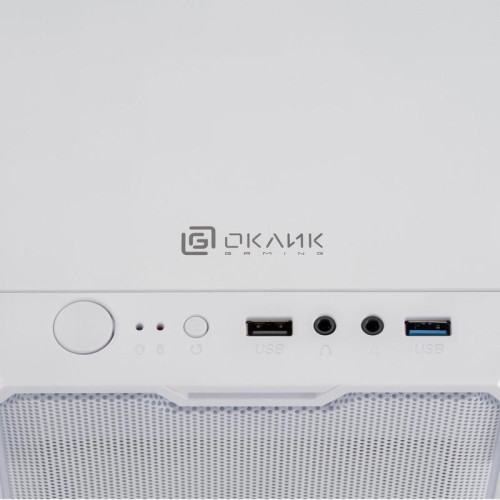Корпус Oklick OCC-MN302F белый mATX 1xUSB2.0 1xUSB3.0 audio [OCC-MN302F]