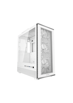 Корпус без блока питания/ PCCooler ME200 MESH WH, Mesh Full Tower, White, TG, SPCC, 3x120mm ARGB E-ATX, ATX, mATX, mITX 180/380/220mm 4x2.5
