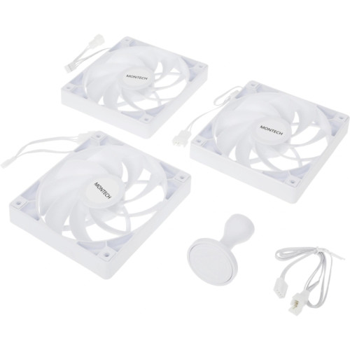 Корпус Montech Heritage PRO (W) белый без БП mATX 5x120mm 2x140mm 2xUSB3.0 audio bott PSU