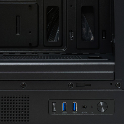 Корпус HSPD M310, Mesh Mini-tower, Black, TG, 0.4 SPCC, 3x120mm ARGB mATX, mITX 180/280/160mm 1x2.5