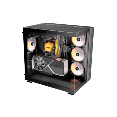 Корпус ПК без блока питания/ Case be quiet! LIGHT BASE 600 DX, Midi-Tower, TG, no fan, 2xUSB-A 3.2, 1xUSB 3.2 Type-C, ATX, mATX, mITX Black