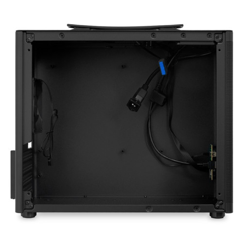 Корпус без блока питания/ Case HSPD M210, Mesh Mid Tower, Black, 0.7 SPCC, 1x90mm mATX, mITX 140/280/150mm 1x2.5