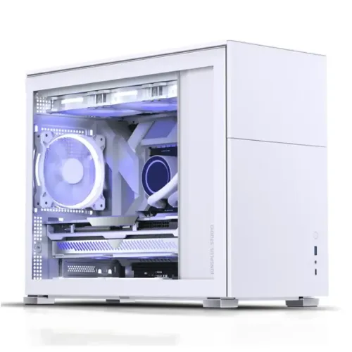 Корпус компьютерный Mini-Tower/ Case JONSBO D31 STD, Mini-Tower, TG, no fan, 1xUSB-A 3.2 + 1xUSB-C 3.2, mATX, mDTX, mITX White