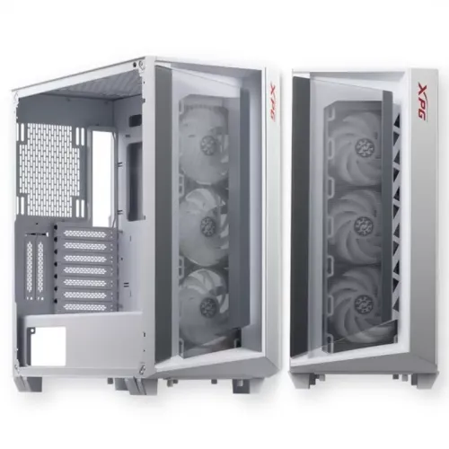 Корпус XPG CRUISER WHITE [CRUISERST-WHCWW] (Midi-Tower, белый, TG, 120mm ARGB fan*3)