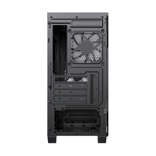 Компьютерный корпус, без блока питания mATX/ Gamemax Cyclops BG mATX case, black, w/o PSU, w/1xUSB3.0+1xUSB2.0, w/1x12cm ARGB front fan (GMX-12-Rainbow-C9), w/1x12cm ARGB rear fan (GMX-12-