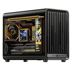 Корпус без блока питания/ Case JONSBO D33, Mini-Tower, TG, no fan, 2xUSB-A 3.0 + 1xUSB-C 3.2, mATX, mITX Black