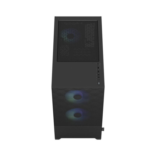 Корпус ПК без блока питания/ Case Fractal Design Pop Mini Air RGB TG Clear Tint, Mini-Tower, 3x120mm RGB, 2xUSB-A 3.2 mATX, mITX Black