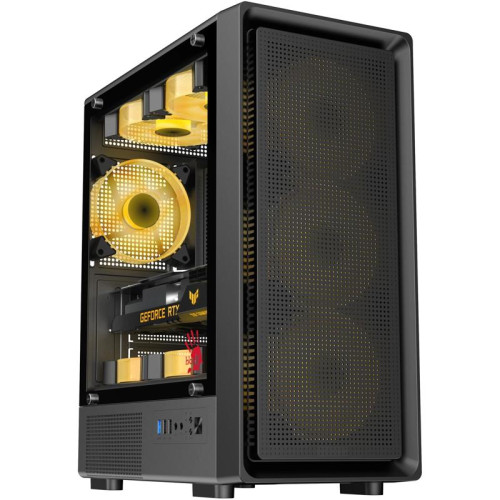 Корпус Bloody BD-CC118 черный без БП mATX 8x120mm 2xUSB2.0 1xUSB3.0 audio bott PSU