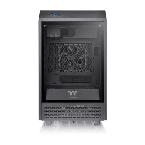 Корпус Thermaltake The Tower 100 черный miniITX 1x120mm 3x140mm 2xUSB3.0 audio bott PSU [CA-1R3-00S1WN-00]