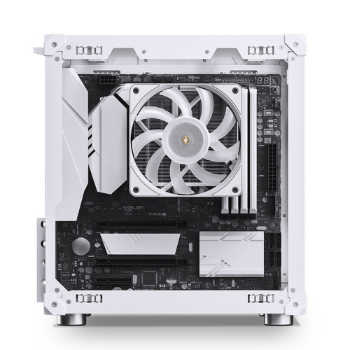 Корпус без блока питания/ Корпус JONSBO C6-ITX White ITX без БП, боковая панель из закаленного стекла, mini-ITX, белый