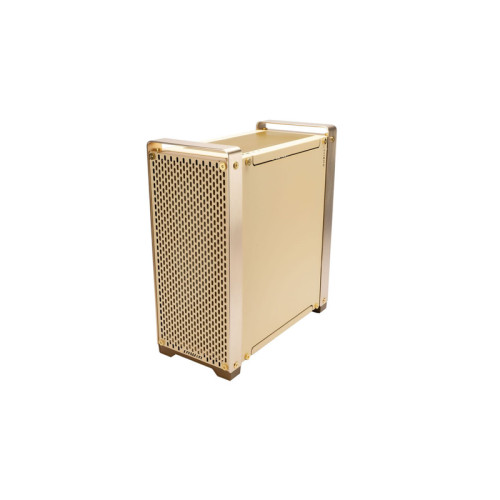 Корпус без блока питания/ Case InWin Dubili, Full-Tower, TG, 4x140mm, 2xUSB-A 3.2 + 1xUSB-C 3.2, E-ATX, ATX, mATX, mITX Champagne Gold