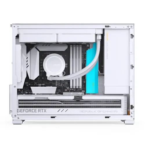 Корпус без блока питания/ Case JONSBO D32 PRO, Mini-Tower, TG, no fan, 2xUSB-A 3.2 + 1xUSB-C 3.2, mATX, mDTX, mITX White