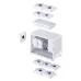 Корпус без блока питания/ Case JONSBO D32 PRO, Mini-Tower, TG, no fan, 2xUSB-A 3.2 + 1xUSB-C 3.2, mATX, mDTX, mITX White