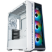 Корпус без БП/ Cooler Master MasterBox 520 WHITE U3x1,U3.1type Cx1,Audio,ARGB fanx3,front TG panel