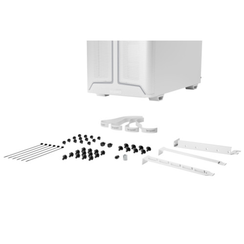 Корпус ПК без блока питания/ Case be quiet! PURE BASE 501 DX, Midi-Tower, TG, 3x140mm, 2xUSB-A 3.2, 1xUSB 3.2 Type-C, ATX, mATX, mITX White