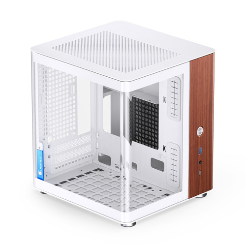 Корпус без блока питания/ Корпус JONSBO TK-0 White ITX без БП, mini-ITX, micro-ATX, ATX, белый