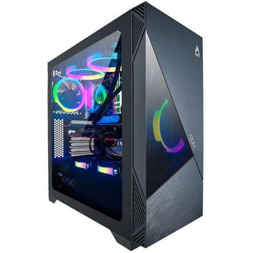 Корпус Azza Eclipse черный ATX 9x120mm 5x140mm 2xUSB2.0 1xUSB3.0 audio bott PSU [CSAZ-440 ECLIPSE]