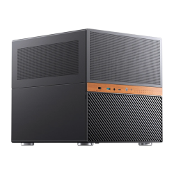 Корпус без блока питания/ Case JONSBO N6, Mini-Tower, 2x120mm, 1xUSB-A 3.0 + 1xUSB-C 3.2, mATX, mITX Black