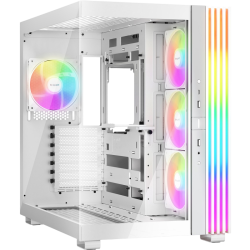 Корпус ПК без блока питания/ Case be quiet! LIGHT BASE 600 LX, Midi-Tower, TG, 4x120mm ARGB, 2xUSB-A 3.2, 1xUSB 3.2 Type-C, ATX, mATX, mITX White