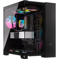 Корпус без блока питания/ Case Corsair iCUE LINK 6500X RGB, Midi-Tower, TG, 3x120mm RGB, 4xUSB-A 3.2, 1xUSB 3.2 Type-C, E-ATX, ATX, mATX, mITX Black