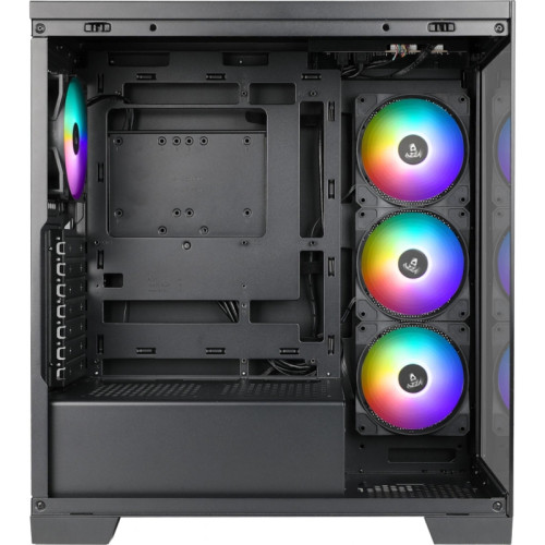 Корпус Azza COVE черный ATX 6x120mm 2x140mm 1xUSB2.0 1xUSB3.0 audio bott PSU [CSAZ-570B COVE]