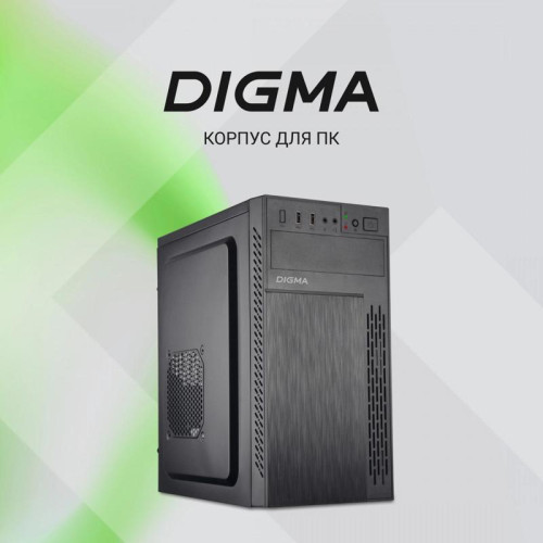 Корпус Digma DCC-MN301 черный mATX 1x80mm 2x120mm 1xUSB2.0 1xUSB3.0 audio [DCC-MN301]