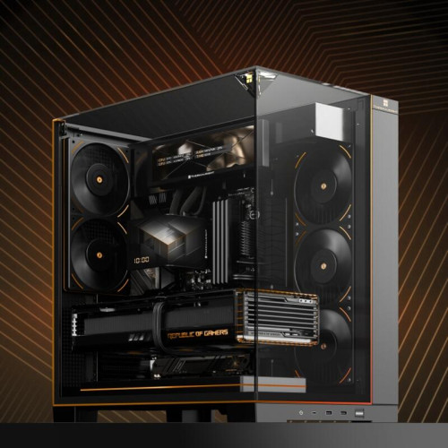 Корпус без блока питания/ Case Thermalright A70 Vision, Midi-Tower, TG, LCD, ARGB, no fans, 2xUSB-A 3.0, 1xUSB Type-C, ATX, mATX, mITX Black