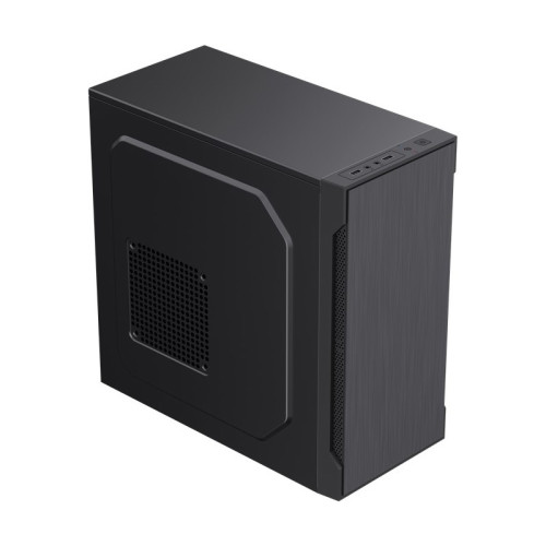 Корпус без блока питания/ Foxline FL-708-U31 mATX case, black, w/o PSU, w/1xUSB2.0+1xUSB3.0, no pwr cord, w/o FAN