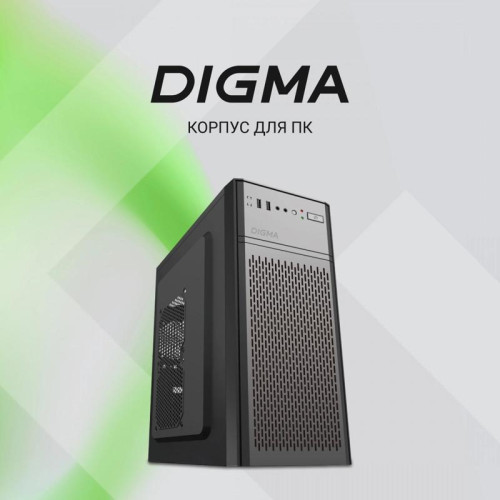 Корпус Digma DCC-MD301 черный ATX 1x80mm 4x120mm 1xUSB2.0 1xUSB3.0 audio [DCC-MD301]