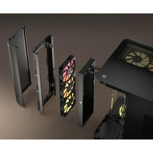 Корпус без блока питания/ Case Corsair AIR 5400 RS-R ARGB, Midi-Tower, TG, 3x120mm ARGB reverse fans, 2xUSB-A 3.2, 1xUSB 3.2 Type-C, E-ATX, ATX, mATX, mITX Black Корпус без блока питания/ Case Corsair AIR 5400 RS-R ARGB, Midi-Tower, TG, 3x120mm ARGB reverse fans, 2xUSB-A 3.2, 1xUSB 3.2 Type-C, E-ATX, ATX, mATX, mITX Black